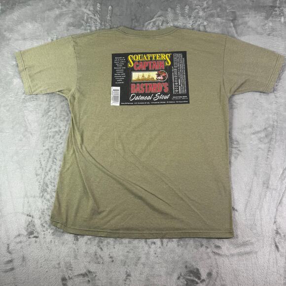 Green brand squatters captain men’s graphic made in USA T shirt size large - Picture 3 of 8